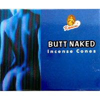 Kamini Incense Cones BUTT NAKED BOX of 12 Packets