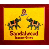 Kamini Incense Cones SANDALWOOD BOX of 12 Packets