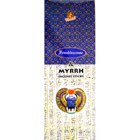 Kamini Incense Hex FRANKINCENSE MYRRH 20 stick BOX of 6 Packets