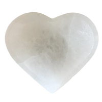 Selenite Crystal Charging Bowl HEART 10-12cm