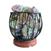 Crystal Cage FLUORITE (A Grade) Lamp