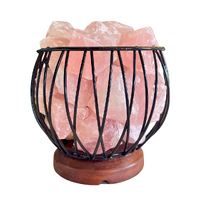 Crystal Cage ROSE QUARTZ (A Grade) Lamp