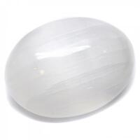 Selenite Crystal Palm Stone OVAL 5cm