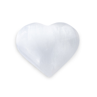 Selenite Crystal Palm Stone HEART 5-6cm