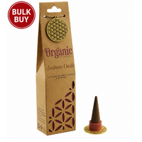 ORGANIC Goodness Incense Cones ARABIAN OUDH with Holder BOX of 12 Packets
