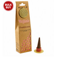 ORGANIC Goodness Incense Cones FRANKINCENSE with Holder BOX of 12 Packets