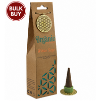 ORGANIC Goodness Incense Cones WHITE SAGE with Holder BOX of 12 Packets