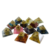 Orgonite Pyramid LAPIS LAZULI with medallion SMALL