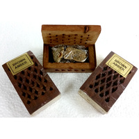Rosewood Cutwork Box with BROWN AMBER