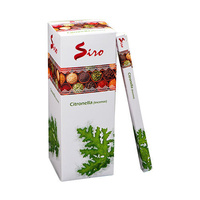 SIRO Incense CITRONELLA SQUARE Box of 25 8 stick packets