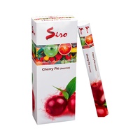 Siro Incense Hex CHERRY PIE 20 stick BOX of 6 Packets