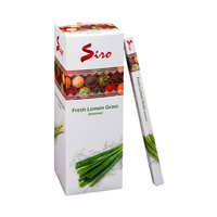 SIRO Incense FRESH LEMONGRASS SQUARE Box of 25 8 stick packets