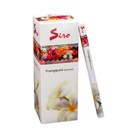 SIRO Incense FRANGIPANI SQUARE Box of 25 8 stick packets