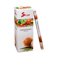 SIRO Incense TROPICAL COCONUT SQUARE Box of 25 8 stick packets