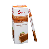 SIRO Incense YELLOW SANDALWOOD SQUARE Box of 25 8 stick packets