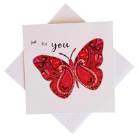 Triskele Arts Cards JUST FOR YOU BUTTERFLY