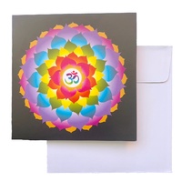 Triskele Arts Cards OM RAINBOW FLOWER