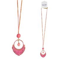 Undaunted Boho Necklace AURORA Pink