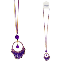 Undaunted Boho Necklace AURORA Purple