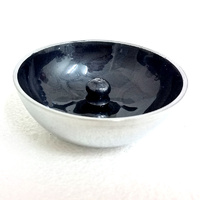 Aluminium Incense Dish BLACK Plain