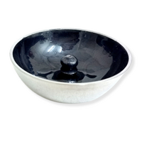 Aluminium Incense Dish BLACK Plain