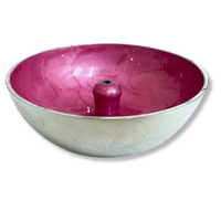 Aluminium Incense Dish PINK Plain