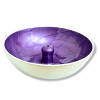 Aluminium Incense Dish PURPLE Plain