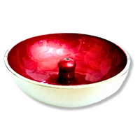 Aluminium Incense Dish RED Plain