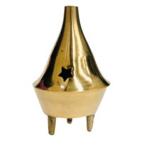 Incense Dhoop Cone Burner BRASS Small 6cm