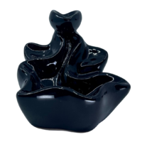 Ceramic Backflow Cone Burner BLACK WATERFALL E