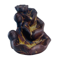 Ceramic Backflow Cone Burner BROWN WATERFALL