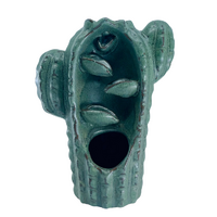 Ceramic Backflow Cone Burner TALL GREEN CACTUS