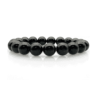 Crystal Bead Bracelet GARNET 12mm Large