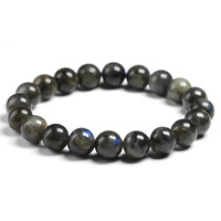 Crystal Bead Bracelet LABRADORITE 6mm X Small