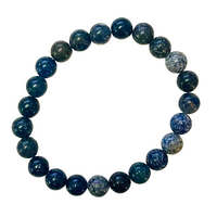 Crystal Bead Bracelet LAZULITE 8mm Small