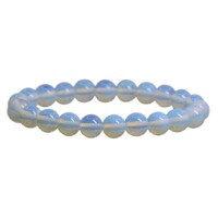 Crystal Bead Bracelet OPALITE 6mm X Small