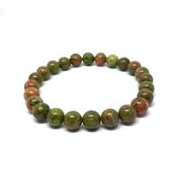 Crystal Bead Bracelet UNAKITE 6mm Small