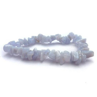 Crystal Chip Bracelet BLUE LACE AGATE