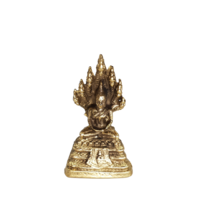 Brass Statue THAI NAGA BUDDHA mini