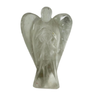 Carved Crystal Angel CLEAR QUARTZ Large 50mm