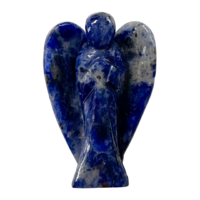 Carved Crystal Angel SODALITE Large 50mm