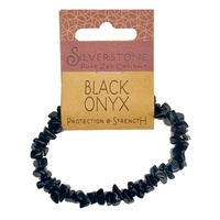 Crystal Chip Bracelet BLACK ONYX Eco Range