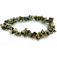 Crystal Chip Bracelet DALMATION JASPER