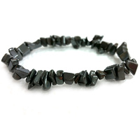 Crystal Chip Bracelet HEMATITE