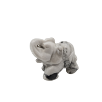 Carved Crystal Elephant WHITE HOWLITE 30mm
