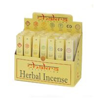 Chakra Collection Incense Wand DISPLAY SET- 140 x 10g Single Packet