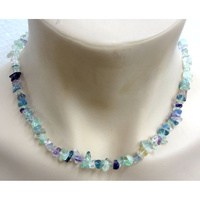 Crystal Chip Necklace FLUORITE 45cm