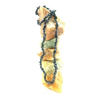 Crystal Chip Necklace GOLDSTONE BLUE 90cm
