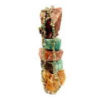 Crystal Chip Necklace UNAKITE 90cm