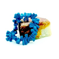 Crystal Chip Tooth Bracelet BLUE HOWLITE